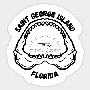 Saint George Island Florida Sticker